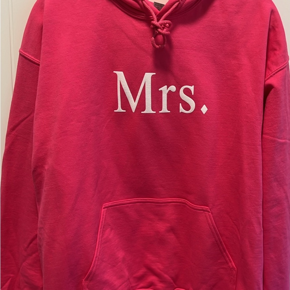 Pink 'Mrs.' Bride Hoodie